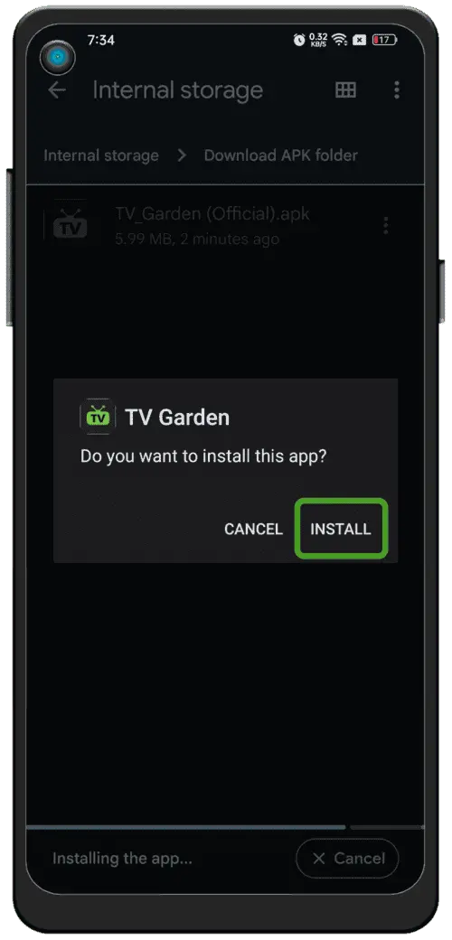 Install & Launch VW-TV